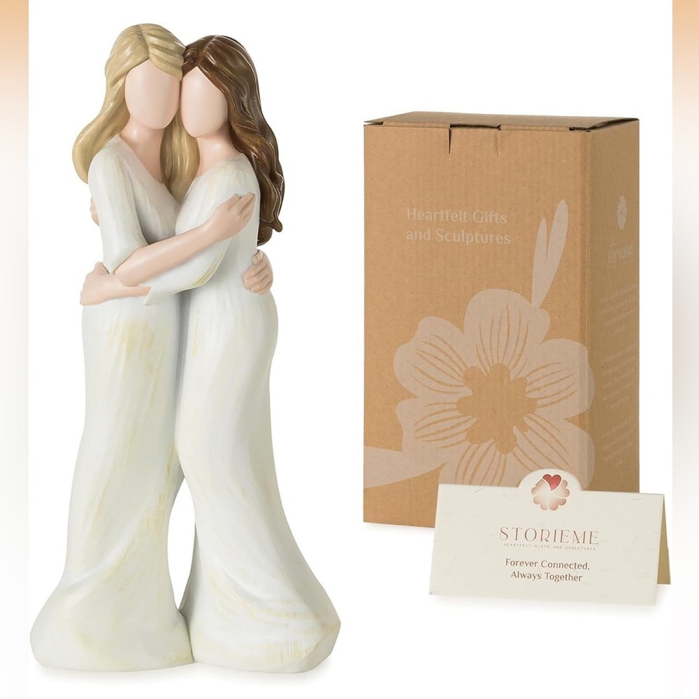 NWT Sister Gift Heartfelt Hugging Figurine Forever Connected Always Together